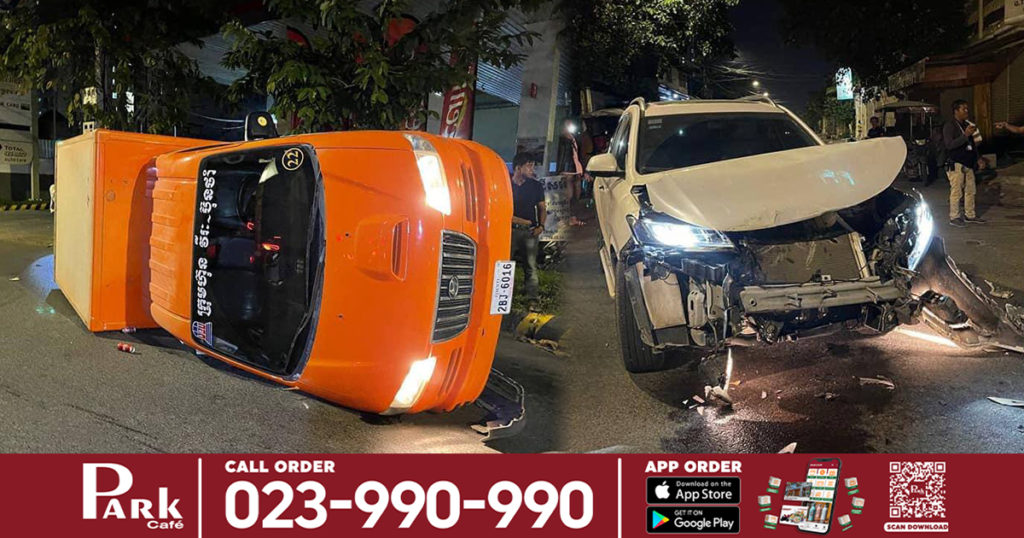 កុំអាងផ្លូវស្ងាត់! រថយន្តក្រុមហ៊ុនវីរៈប៊ុនថាំពន្លះជាមួយរថយន្តស៊េរីទំនើប MG ត្រង់ចំណុចផ្លូវបែកជាបួនក្រឡាប់ផ្ងាជើងម្ខាង