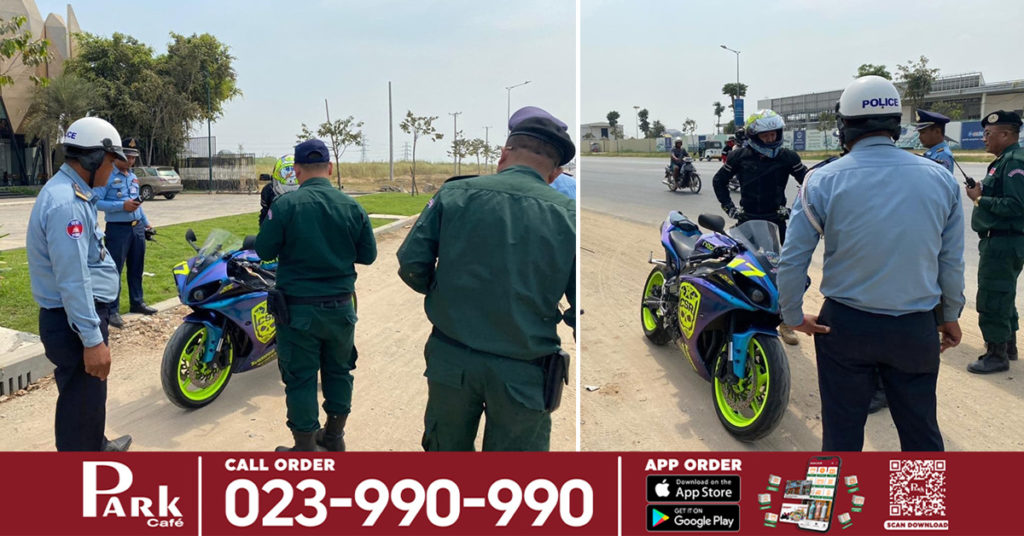 ម្ចាស់ម៉ូតូធំស៊េរីទំនើប R1 គោលបំណងទៅប្ដូរបំពង់ស៊ីម៉ាំង ជិះមកដល់ស្ដុបផ្លូវ៦០ម៉ែត្រ ក៏សាកបង្ហោះបន្តិច ត្រូវសមត្ថកិច្ចឃាត់ចាប់បានយកមកអប់រំណែនាំ