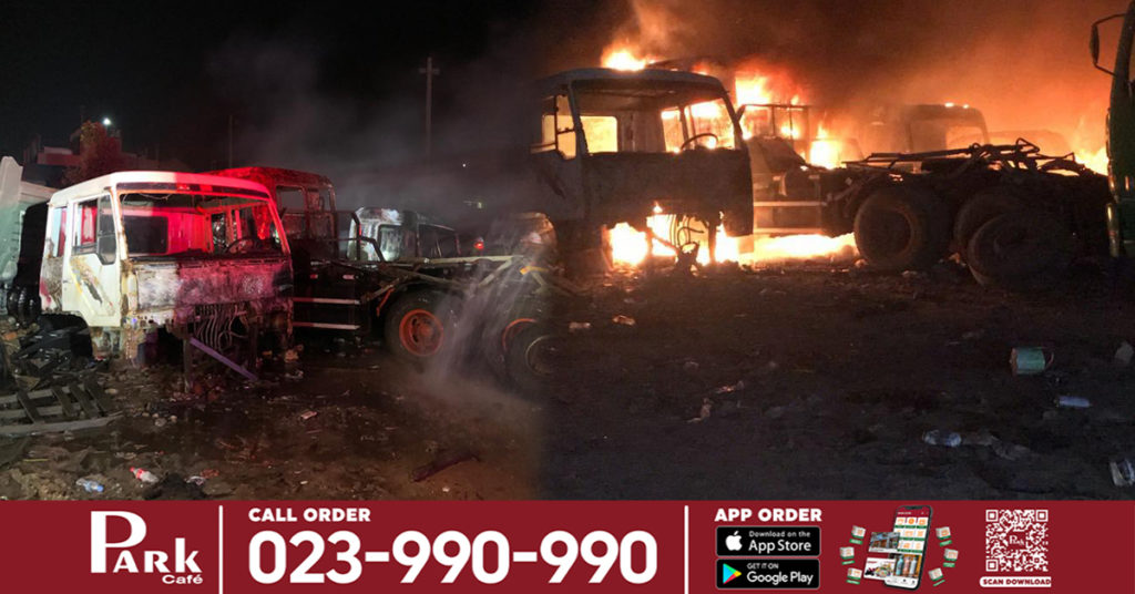 អគ្គិភ័យឆាបឆេះការ៉ាស់ជួសជុលរថយន្តមួយកន្លែងនៅផ្លូវវេងស្រេង លេបត្របាក់រថយន្តអស់៣គ្រឿង