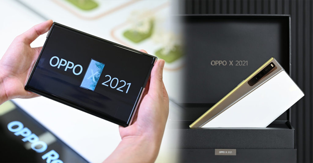 OPPO X 2021 ទូរសព្ទដែលអាចរុញពន្លាអេក្រង់បាន បានបែកធ្លាយក្នុងវីដេអូចាប់កាន់ស្តែងៗ