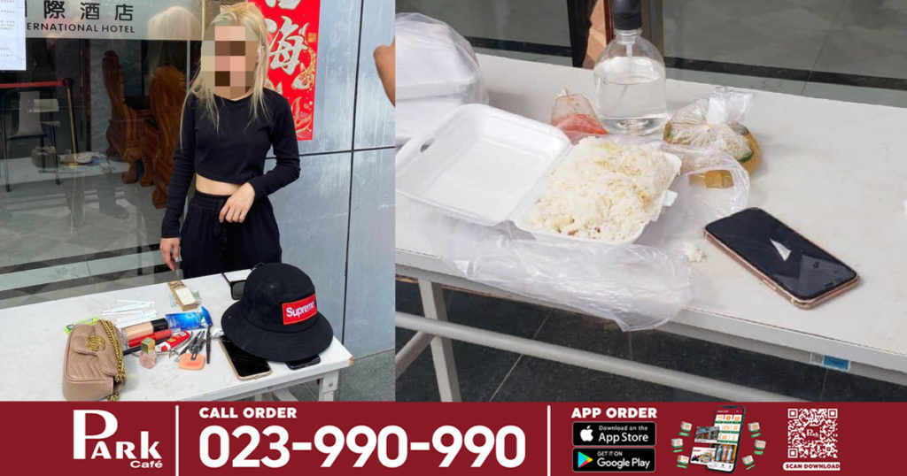 នារីជនជាតិវៀតណាម ធ្វើការនៅ KTV យកបាយប្រអប់ ឲ្យអ្នកកំពុងធ្វើចត្តាឡីស័កនៅខេត្តព្រះសីហនុ ត្រូវសមត្ថកិច្ចឃាត់ខ្លួនភ្លាមៗ បន្ទាប់ពីឆែកឃើញរបស់នេះក្នុងបាយ