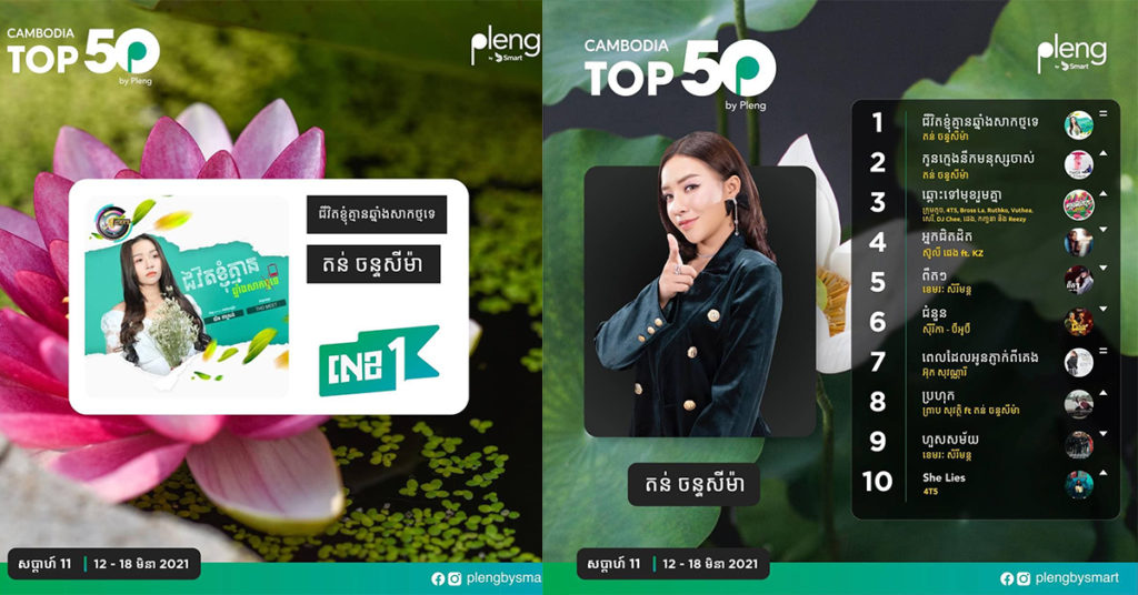 សាហាវ តន់ ចន្ទសីម៉ា វាយលុកយកលេខ ១ ជាប់គ្នា 7សប្ដាហ៍តែម្ដង នៅកម្មវិធីតន្ត្រីតាមទូរស័ព្ទ Pleng by Smart