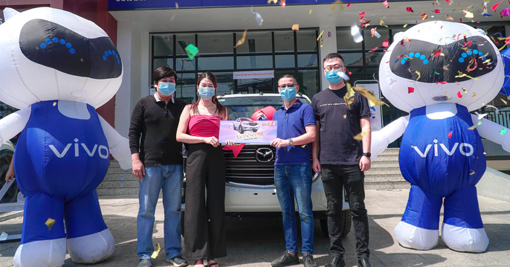 ក្រុមហ៊ុនស្មាតហ្វូន vivo ធ្វើការផ្តល់រង្វាន់ធំ រថយន្ត Mazda BT-50 ស៊េរីឆ្នាំ 2021 ទៅកាន់ដៃគូពាណិជ្ជកម្ម