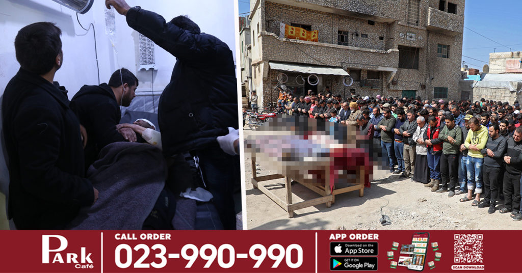 យ៉ាងហោចណាស់មានមនុស្ស ៥ នាក់បានស្លាប់ និង ១០ នាក់បានរងរបួស នៅក្នុងការវាប្រហារដោយគ្រាប់កាំភ្លើងធំមួយនៅប្រទេសស៊ីរី