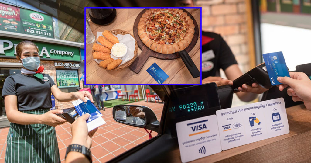 Visa សហការជាមួយ The Pizza Company ដើម្បីជំរុញការទូទាត់ តាមរយៈបច្ចេកវិទ្យា Contactless