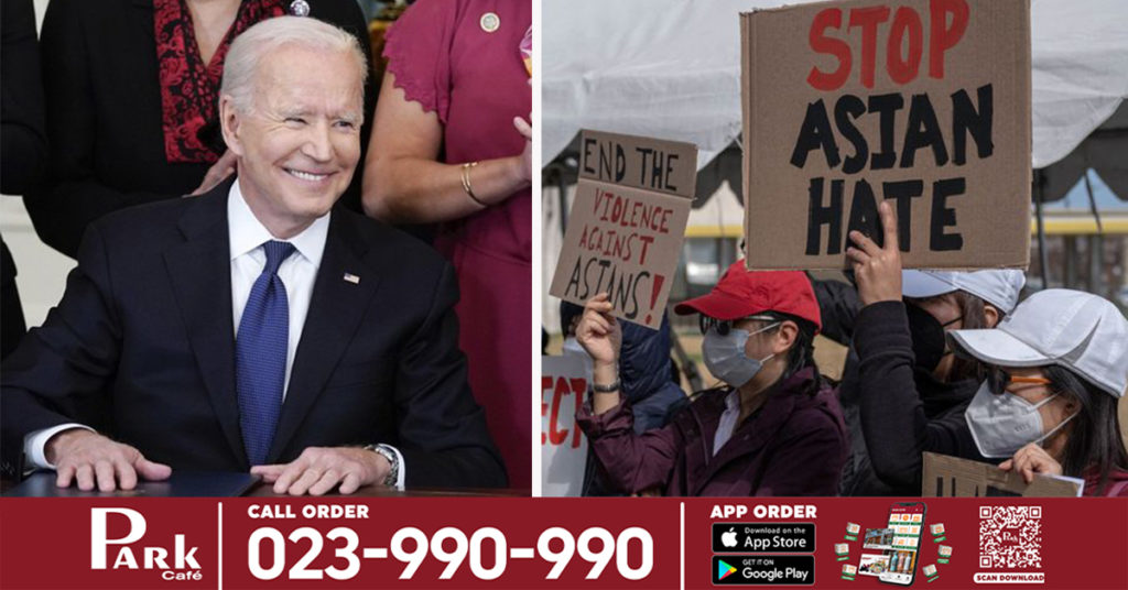 ប្រធានាធិបតីអាមេរិកលោក ចូ បៃដិន បានចុះហត្ថលេខាលើច្បាប់មួយស្តីពី «បទឧក្រិដ្ឋចំពោះការស្អប់ខ្ពើម»