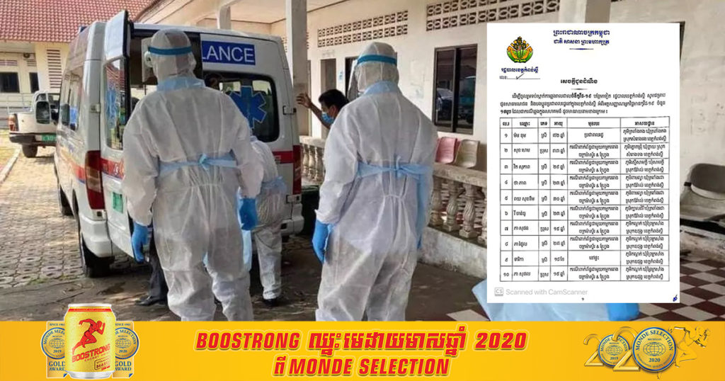 ខេត្តកំពង់ស្ពឺ រកឃើញអ្នកឆ្លងកូវីដ១៩ ចំនួន១៣នាក់បន្ថែមទៀត