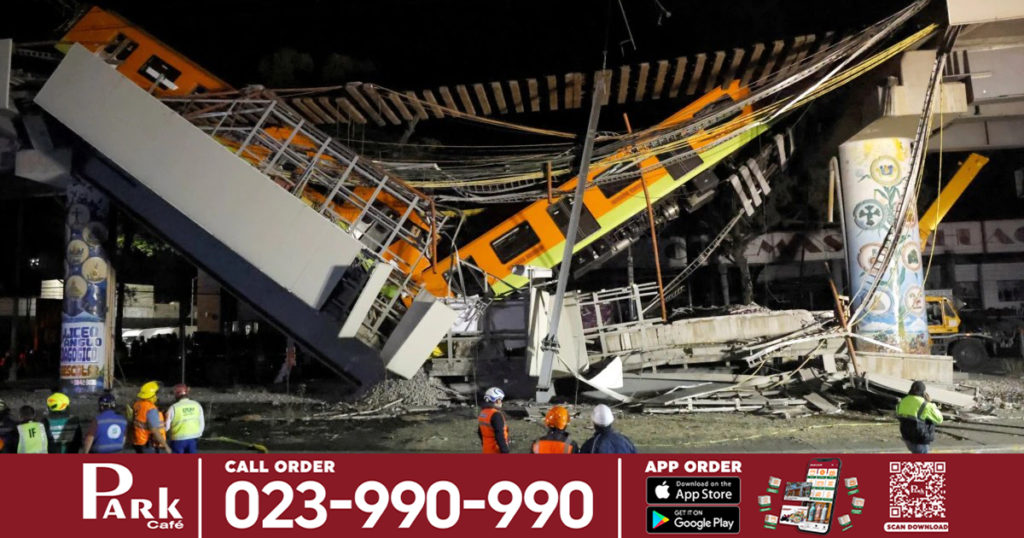 បាក់ផុងផ្លូវរថភ្លើងលើអាកាសនៅទីក្រុងមិចស៊ិចកូ ឆក់យកជីវិតមនុស្ស ២៤នាក់និង ៧៩នាក់ទៀតរងរបួស