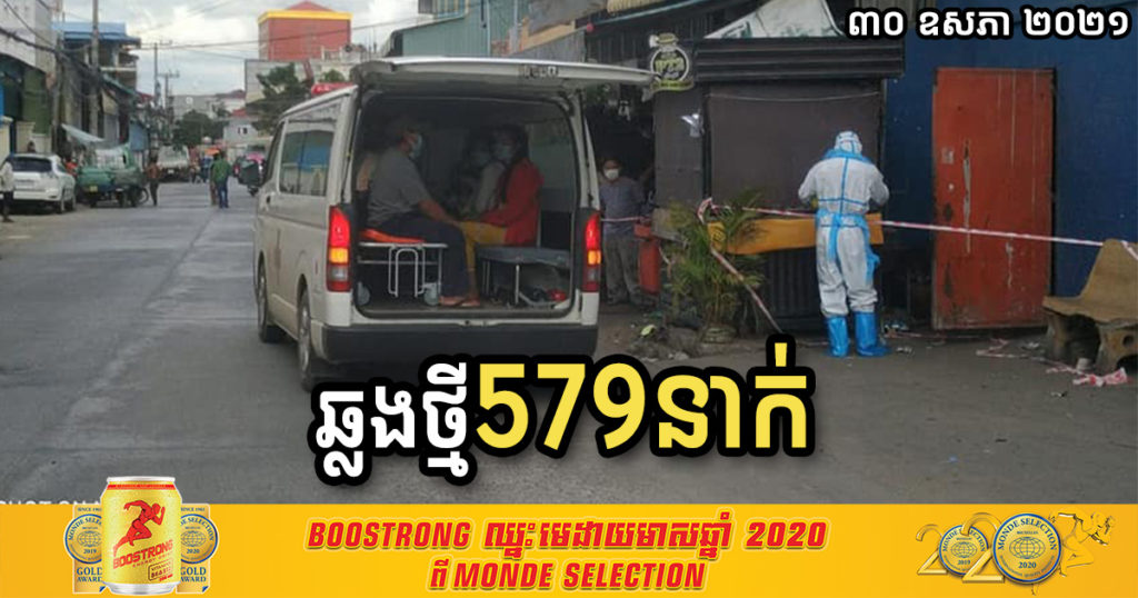 ថ្ងៃនេះ ក្រសួងបន្តរកឃើញអ្នកកើតកូវីដថ្មី ៥៧៩នាក់បន្ថែមទៀត និងបាត់បង់ជីវិត ៦នាក់