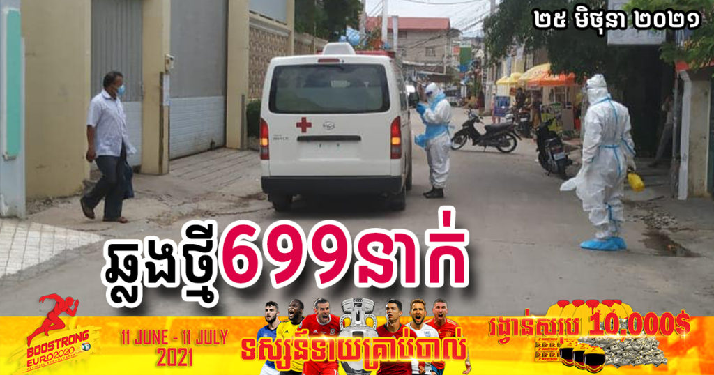 ថ្ងៃនេះ ក្រសួងបន្តរកឃើញអ្នកឆ្លងកូវីដថ្មី ៦៩៩នាក់បន្ថែមទៀត ខណៈអ្នកជាសះស្បើយថ្មី ៧៥៩នាក់