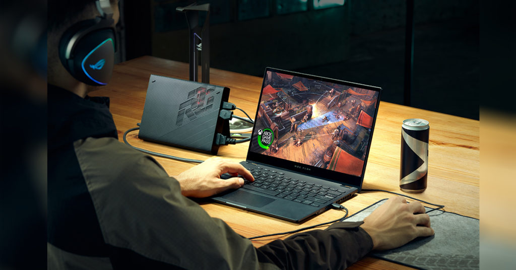 ROG បង្ហាញឡេបថប Gaming ថ្មី Flow X13 ដែលអាចបត់បាន និង GPU ខាងក្រៅ XG Mobile