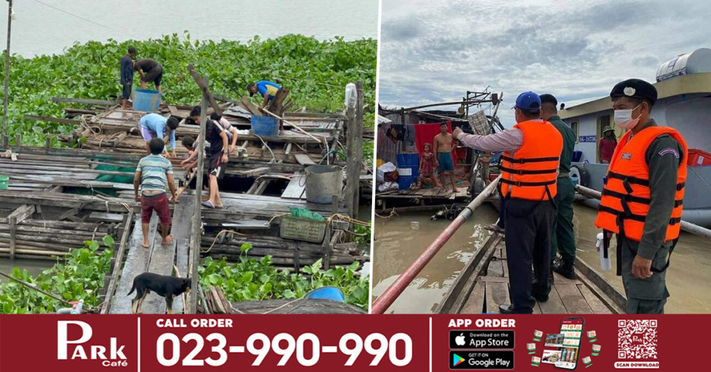 ផ្ទះបណ្តែតទឹក តាមដងទន្លេក្នុងភូមិសាស្ត្ររាជធានីភ្នំពេញបានចាប់ផ្តើមរុះរើជាបណ្តើរៗហើយ