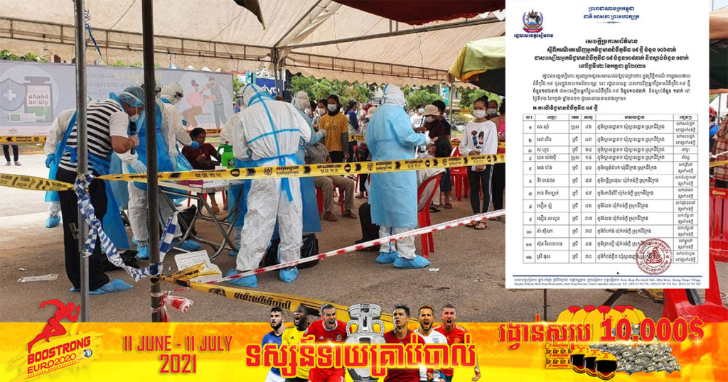 សៀមរាបរកឃើញអ្នកវិជ្ជមានជំងឺកូវីដ-១៩ ថ្មី ចំនួន១០៦នាក់បន្ថែមទៀត ខណៈអ្នកឆ្លងសរុបក្នុងខេត្តមានចំនួន ២៥៥៣នាក់