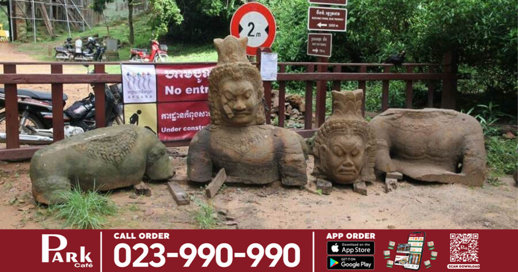 ក្រុមការងារអាជ្ញាធរជាតិអប្សរាប្រទះឃើញក្បាល ដងខ្លួនយក្ស និងព្រះសិរទេវតាក្នុងពេលធ្វើកំណាយបុរាណវិទ្យាជួសជុលខ្លោងទ្វារតាកាវ