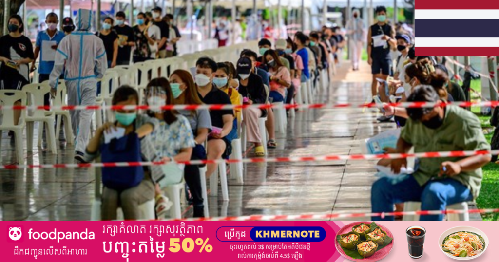 ថ្ងៃនេះ ថៃរកឃើញអ្នកឆ្លងកូវីដ ១៩ ចំនួន ៦,២៣០នាក់ ខណៈតួលេខអ្នកឆ្លងសរុបកើនដល់ជាង ២៧ ម៉ឺននាក់