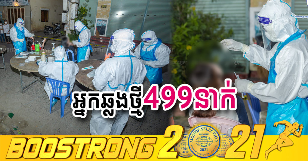 ថ្ងៃនេះ ក្រសួងបន្តរកឃើញអ្នកឆ្លងកូវីដថ្មី 499នាក់បន្ថែមទៀត ខណៈអ្នកជាសះស្បើយ 882នាក់