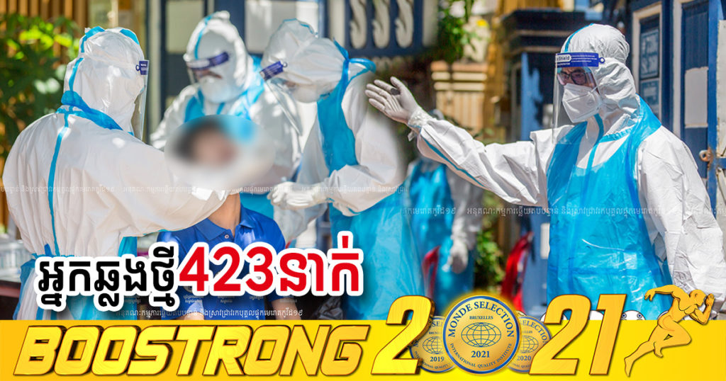 ថ្ងៃនេះ ក្រសួងបន្តរកឃើញអ្នកឆ្លងកូវីដថ្មី 423នាក់បន្ថែមទៀត ខណៈអ្នកជាសះស្បើយ 291នាក់