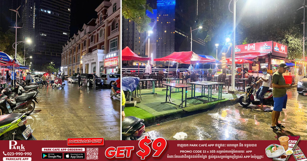 ប្រុសស្រីមួយក្រុម ចូលផឹកស៊ីក្នុងហាងនៅជួរមាត់ទន្លេកោះពេជ្រ ផឹកហើយដកកាំ-ភ្លើងបាញ់មេឃ៣គ្រាប់ទៀត រួចនាំគ្នាបើកឡានជិះយ៉ាងលឿនចេញទៅបាត់