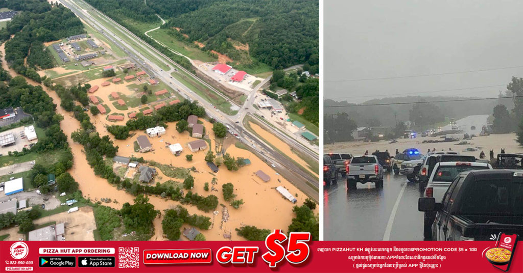 យ៉ាងហោចណាស់មានមនុស្ស ២១នាក់ បានបាត់បង់ជីវិត និង ២០នាក់ ផ្សេងទៀតបានបាត់ខ្លួន ដោយសារភ្លៀងធ្លាក់ខ្លាំងនៅរដ្ឋ Tennessee សហរដ្ឋអាមេរិក