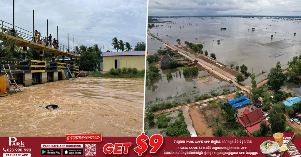 ដំណាំស្រូវប្រមាណជាង ២៥,០០០ហិកតានៅក្នុងខេត្តបន្ទាយមានជ័យ ត្រូវជន់លិចដោយសារជំនន់ទឹកភ្លៀង