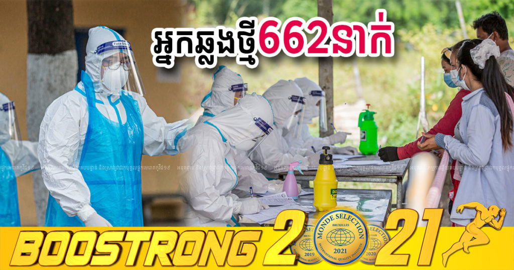 ថ្ងៃនេះ ក្រសួងបន្តរកឃើញអ្នកឆ្លងកូវីដថ្មី 662នាក់បន្ថែមទៀត ខណៈអ្នកជាសះស្បើយ 493នាក់