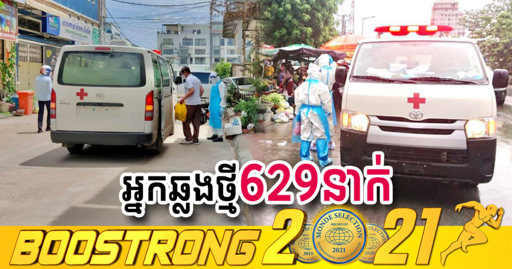 ថ្ងៃនេះ ក្រសួងបន្តរកឃើញអ្នកឆ្លងកូវីដថ្មី 629នាក់បន្ថែមទៀត ខណៈអ្នកឆ្លងសរុបកើនដល់ជាង ១០ម៉ឺនករណីហើយ