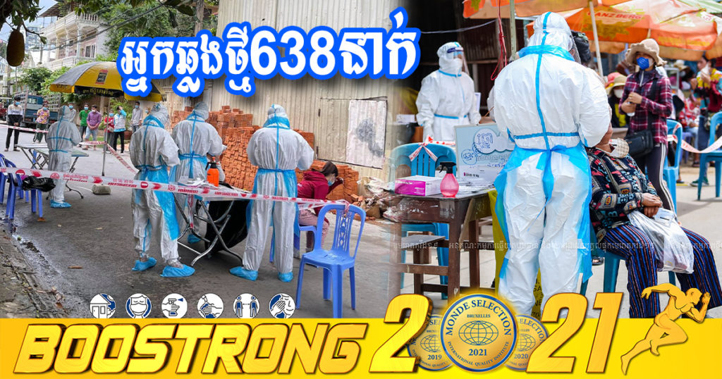 ថ្ងៃនេះ ក្រសួងបន្តរកឃើញអ្នកឆ្លងកូវីដថ្មី 638នាក់បន្ថែមទៀត ខណៈអ្នកជាសះស្បើយ 479នាក់