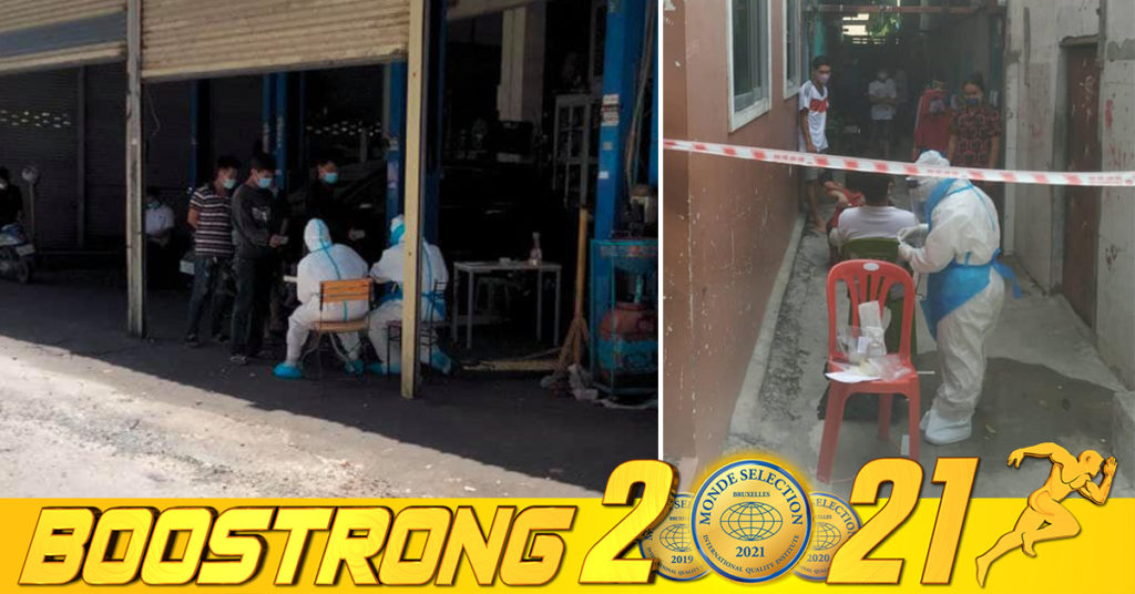 ក្រុមការងារ ចុះទៅទីតាំង ៤កន្លែងពិនិត្យយកសំណាកជិត១០០នាក់ នៅសង្កាត់ស្ទឹងមានជ័យទី១ បានរកឃើញវិជ្ជមានកូវីដ ៣នាក់