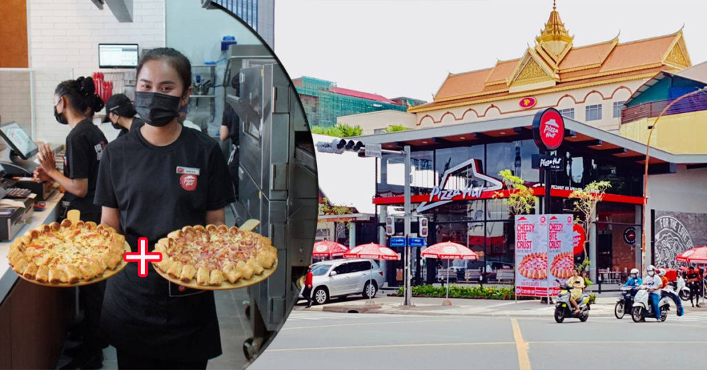 សាខាទី2 Pizza Hut បើកហើយ! នៅជាប់សណ្ឋាគារភ្នំពេញស្ថិតនៅលើផ្លូវព្រះមុនីវង្សកែងផ្លូវ 86