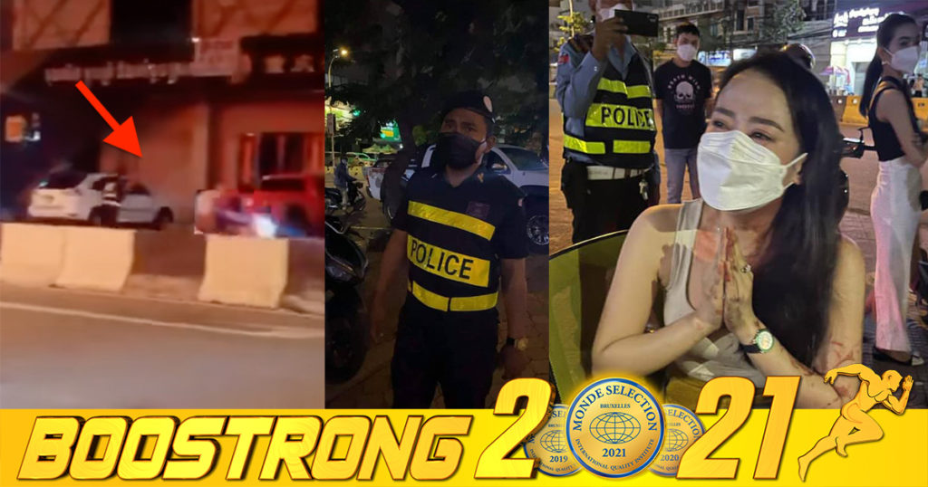 ថតបានវិដេអូសកម្មភាពស្តែងៗ របស់មន្រ្តីនគរបាលវា.យ ប្រុសស្រីមួយគូជិះម៉ូតូឌុបគ្នាមិនមានមួកសុវត្ថិភាព គេចគោលដៅត្រួតពិនិត្យ បណ្តាឲ្យចំនារីខាងក្រោយធ្លាក់