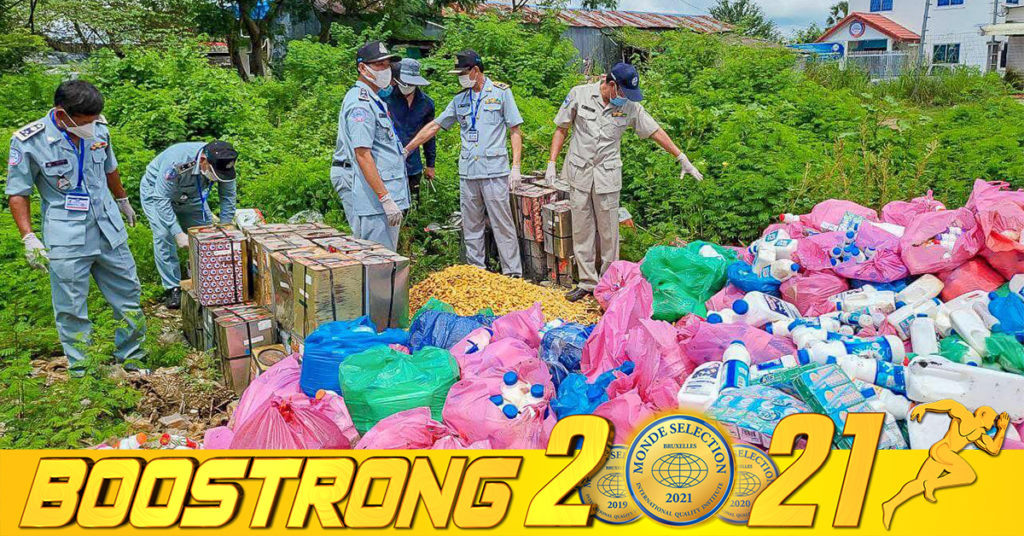 មន្ត្រីជំនាញ ស្ទាក់ចាប់បានទឹកដោះគោស្រស់ នំ ខូចគុណភាពប្រមាណជាង ២តោន ដែលឈ្មួញលួចនាំចូលពីប្រទេសថៃតាមច្រករបៀងក្នុងខេត្តបន្ទាយមានជ័យ