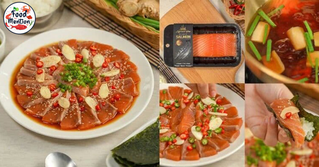 [ទំព័រម្ហូប] ត្រាំត្រីសាល់ម៉ុនបែបណាទើបឆ្ងាញ់ ម៉ោះ Food Mention ប្រាប់ពីរបៀបត្រាំត្រីសាល់ម៉ុនទឹកស៊ីអ៉ីវបែបកូរ៉េ បានឆ្ងាញ់ហើយចំណេញលុយទៀត