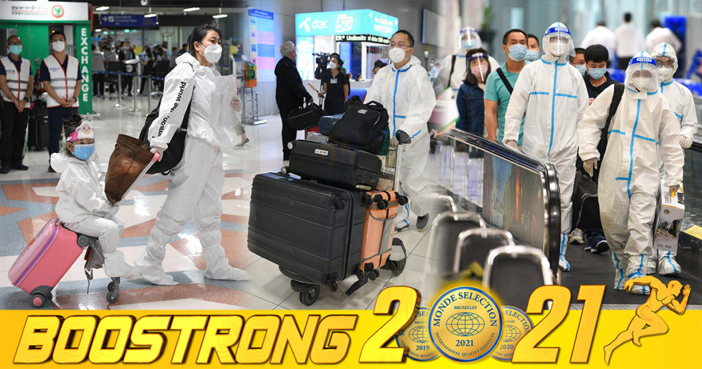 គ្រាន់តែប្រទេសថៃបើកទ្វារទទួលភ្ញៀវទេសចរវិញភ្លាម មានអ្នកដំណើរខ្លះសុខចិត្តពាក់ឈុត PPE ធ្វើដំណើរតាមយន្តហោះ មកលេងប្រទេសថៃ