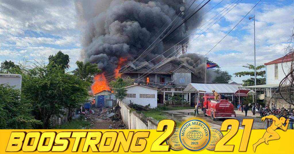 ដុត​ទៀន​មិន​ប្រុង​ប្រយ័ត្ន​  បង្ក​ជា​អគ្គិភ័យ​ឆាបឆេះ​អស់​ផ្ទះ​ចំនួន​  ១២​ខ្នង​ នៅ​ខណ្ឌឫស្សីកែវ​ និង​បំផ្លាញ​សម្ភារ​អស់ទាំង​ស្រុង​