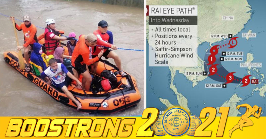 ព្យុះទីហ្វុង Rai កំពុងវាយប្រហារប្រទេសហ្វីលីពីន ដែលបង្ខំឱ្យមនុស្សជាង ៣០០,០០០ នាក់ ត្រូវជម្លៀសចេញពីផ្ទះសម្បែង