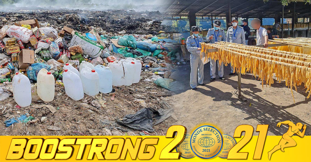 មន្ត្រីជំនាញ រកឃើញទំនិញខូចគុណភាពប្រមាណ ៣តោន និងអាល់កុលក្លែងក្លាយជាង៣០លីត្រ ត្រូវបានដកហូតក្នុងខេត្តចំនួន៥