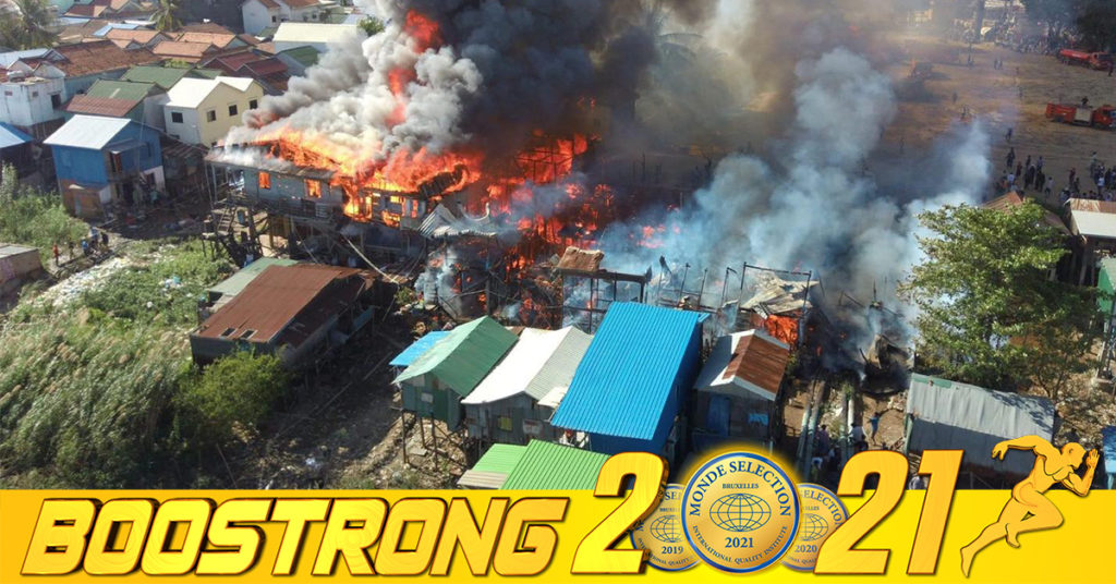 អគ្គិភ័យឆាបឆេះផ្ទះប្រជាពលរដ្ឋអស់ជិត ១០០ខ្នង នៅក្នុងសង្កាត់ស្រះចក ខណ្ឌដូនពេញ និងសង្កាត់ច្រាំងចំរេះទី១ ខណ្ឌឫស្សីកែវ នាព្រឹកថ្ងៃទី១០ ខែធ្នូនេះ ប្រើប្រាស់រថយន្តពន្លត់អគ្គិភ័យជិត ២០០គ្រឿងទើបគ្រប់គ្រងបានទាំងស្រុង