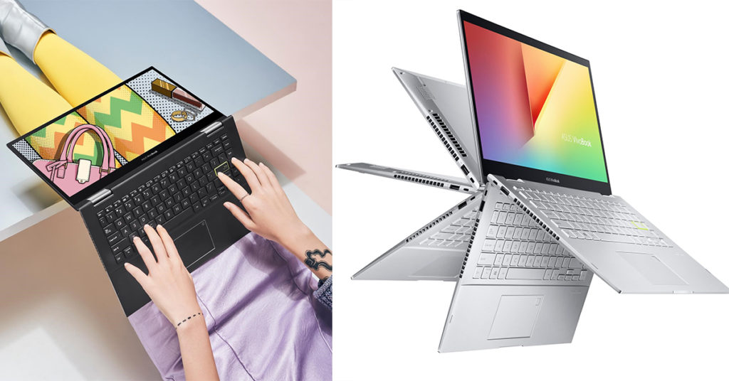 ASUS VivoBook Flip 14 (TP470) អានុភាពខ្លាំង  អាចបត់បានដល់ទៅ ៣៦០ ដឺក្រេ