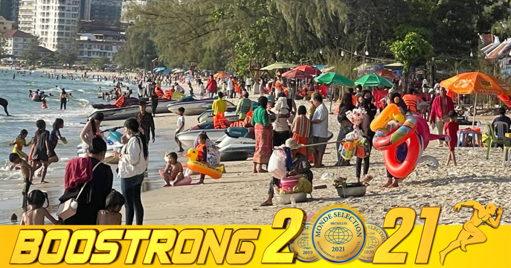 ភ្ញៀវទេសចរជាង៥ម៉ឺននាក់ មកកម្សាន្ដឆ្លងឆ្នាំសកលនៅតាមបណ្តោយឆ្នេរខ្សាច់ ក្នុងខេត្តព្រះសីហនុ