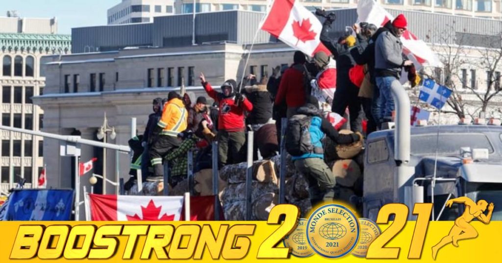 ពលរដ្ឋកាដាណារាប់ពាន់នាក់នាំគ្នាធ្វើបាតុកម្មប្រឆាំងនឹងវិធានការចាក់វ៉ាក់សាំងកូវីដ-១៩ របស់រដ្ឋាភិបាល