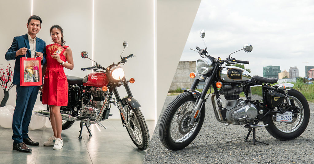 ទិញម៉ូតូ Royal Enfield Classic 500cc អោយហើយទាន់ស្តុកនៅសល់
