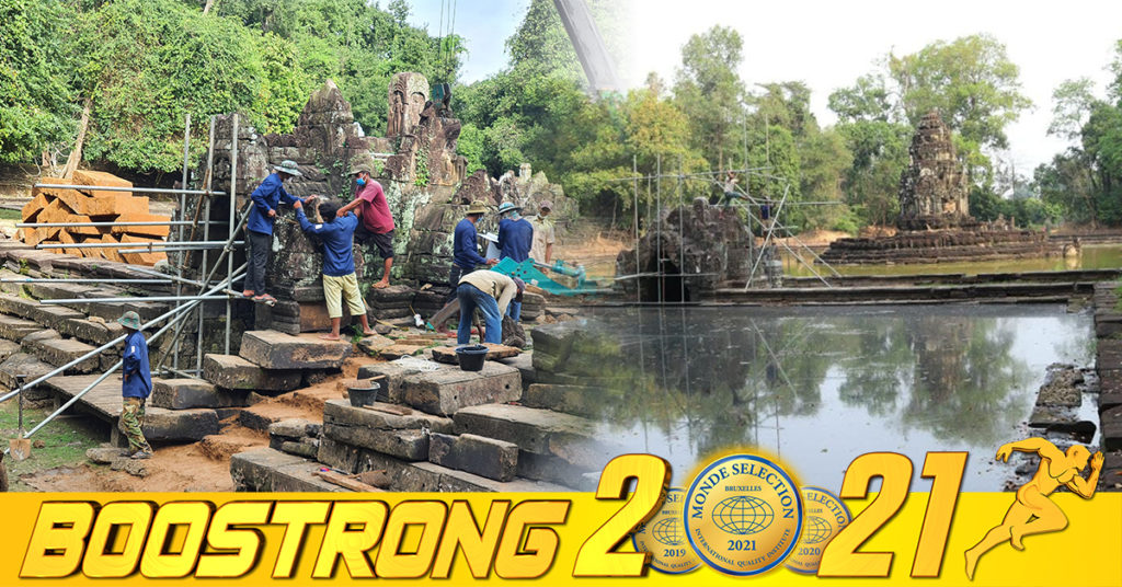 អាជ្ញាធរជាតិអប្សរាបានបញ្ចប់ការងារជួសជុលដំបូលទបង្ហូរទឹកខាងត្បូងប្រាសាទនាគព័ន្ធហើយ