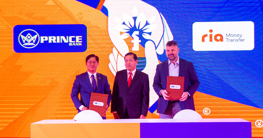 ធនាគារ ព្រីនស៍ និងសេវាផ្ទេរប្រាក់ Ria រួមសហការគ្នាក្នុងការពង្រឹងសេវាផ្ទេរប្រាក់អន្តរជាតិនៅកម្ពុជា
