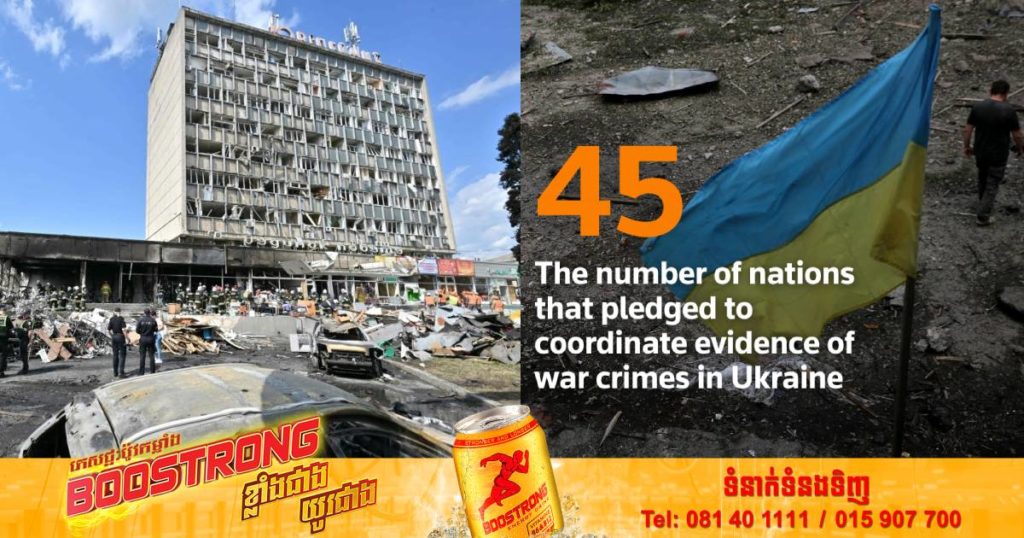 ប្រទេសចំនួន៤៥ សន្យាសម្របសម្រួលលើការស៊ើបអង្កេតករណី “ឧក្រិដ្ឋកម្មសង្គ្រាម” នៅអ៊ុយក្រែន