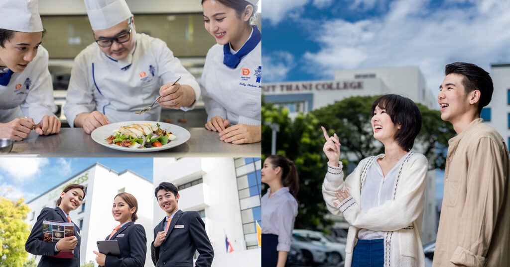 សិក្សាជំនាញបដិសណ្ឋារកិច្ច ប្រកបដោយវិជ្ជាជីវៈក្នុងប្រទេសដែលឆ្នើមនៅអាស៊ាននៅមហាវិទ្យាល័យ Dusit Thani ប្រទេសថៃ