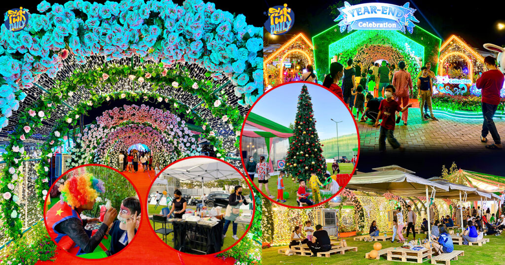 ទៅកម្សាន្ត ទៅថតរូបលេង មានស្តង់អាហារឆ្ងាញ់ៗ! កម្មវិធីដ៏សប្បាយចុងឆ្នាំ YEAR END CELEBRATION  រយៈពេល៣ថ្ងៃនៅបុរីប៉េងហួតបឹងស្នោរយើងហ្នឹង