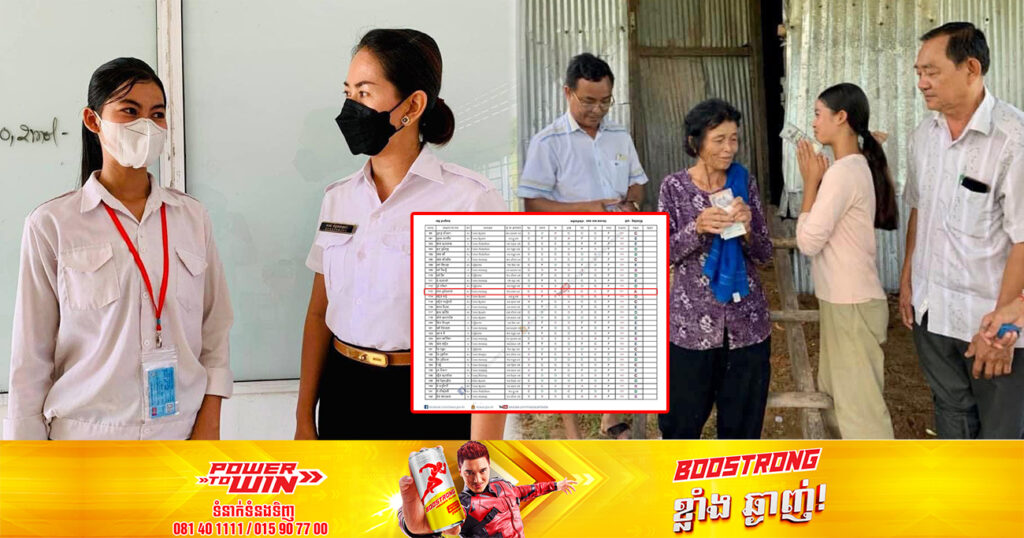 ប្អូនស្រីម្នាក់មកពីវិទ្យាល័យហ៊ុន សែន វាលរេញ មានជីវភាពខ្សត់ខ្សោយ ប៉ុន្ដែនៅតែប្រឹងប្រែងរៀនសូត្រ ទទួលបានលទ្ធផលនិទ្ទេស A