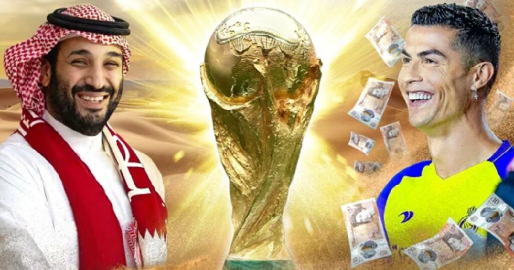 Ronaldo នឹងទទួលបានប្រាក់ខែគុណនឹង ២ ពោលគឺ ៤២៥លានដុល្លារសម្រាប់ការជួយផ្សព្វផ្សាយអារ៉ាប៊ីសាអូឌីតដេញថ្លៃធ្វើជាម្ចាស់ផ្ទះ World Cup ២០៣០