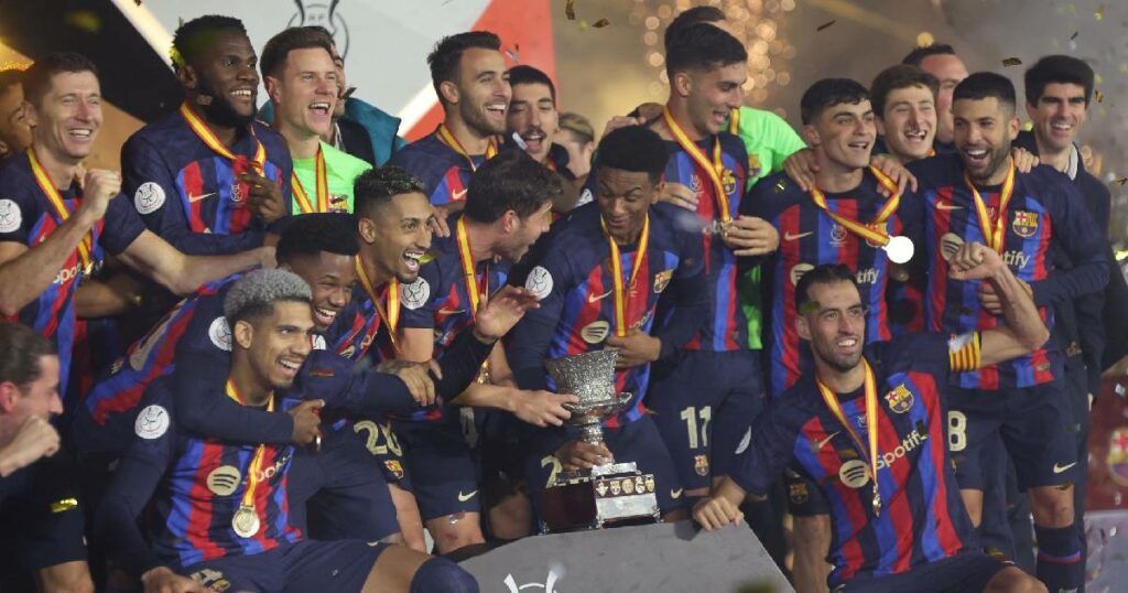 Barcelona លើកពាន Super Cup ទី ១៤ ក្នុងប្រវត្តិសាស្រ្ត ក្រោយបំបាក់ Real Madrid ក្នុងលទ្ធផល ៣ : ១