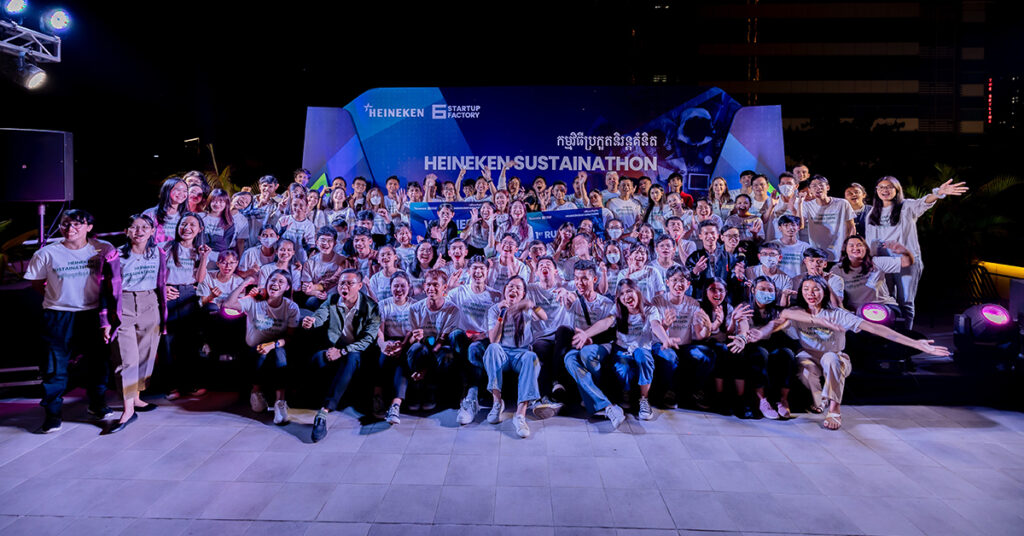 ជ័យលាភីទាំងបីនៃកម្មវិធី HEINEKEN SUSTAINATHON ឡើងទៅកាន់វគ្គផ្តាច់ព្រ័ត្រជាមួយនឹងការបណ្តុះបណ្តាលពីអ្នកជំនាញមកពីក្រុមហ៊ុន STARTUP FACTORY